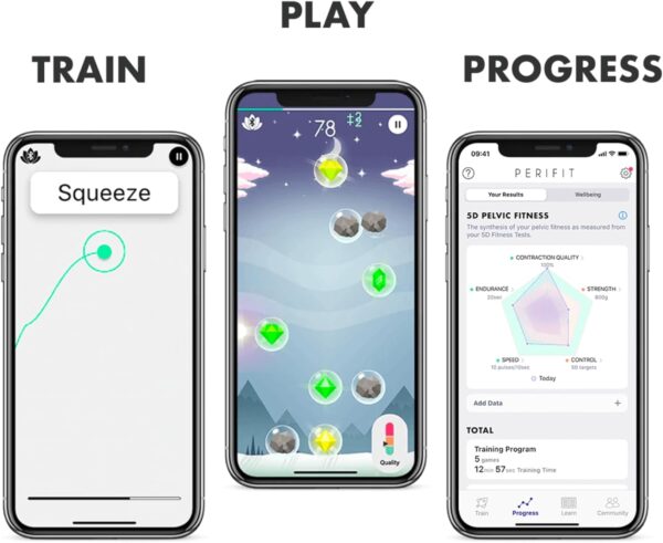 Pelvic Floor Trainer with App for Bladder Control & Support