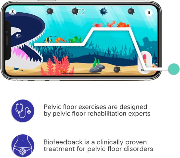 Pelvic Floor Trainer with App for Bladder Control & Support